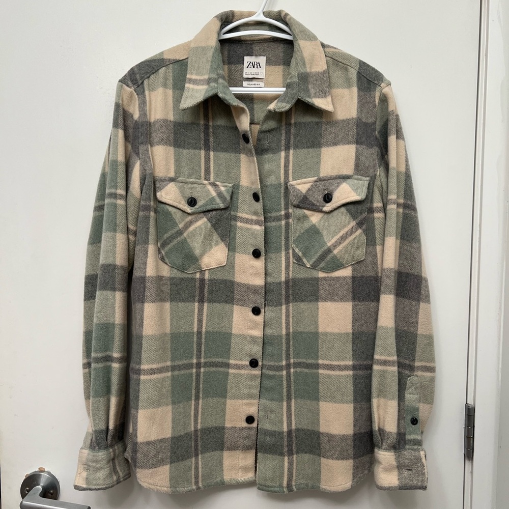 Zara Oversized Shirt Shacket